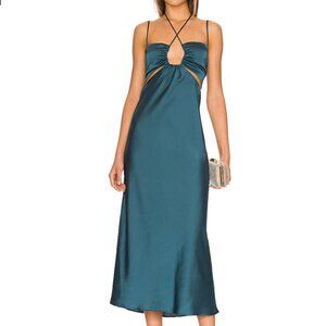 Show Me Your Mumu Codie Cut Out Dress | Jade Teal Color | Size XL | Worn-once